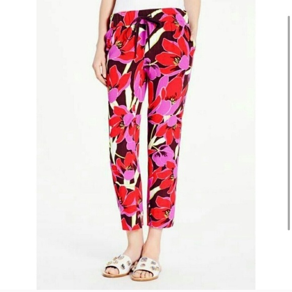 [Kate Spade] Classic Tropical Floral Pants - Picture 1 of 8